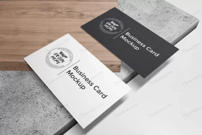 business card mockup wood stone crc117b23ef size22.61mb - title:موکاپ کارت ویزیت سفید و مشکی - اورچین فایل - format:PSD - فتوشاپ - sku:crc117b23ef - keywords:موکاپ کارت ویزیت سفید و مشکی p_id:104673