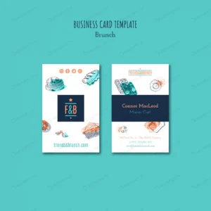 business card template brunch restaurant crcfbaffec2 size8.78mb - title:Home - اورچین فایل - format: - sku: - keywords: p_id:18