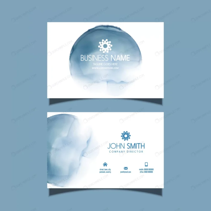 business card watercolour style crc639b9e66 size4.25mb - title:قالب کارت ویزیت سبک نقاشی آبرنگ - اورچین فایل - format:EPS - وکتور - sku:crc639b9e66 - keywords: p_id:93551