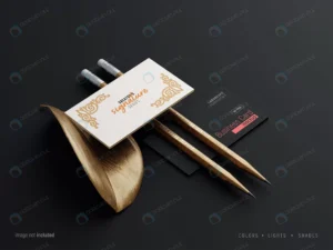 business cards pencil mockup with letterpress eff crc38f5bf32 size96.63mb - title:Home - اورچین فایل - format: - sku: - keywords: p_id:18