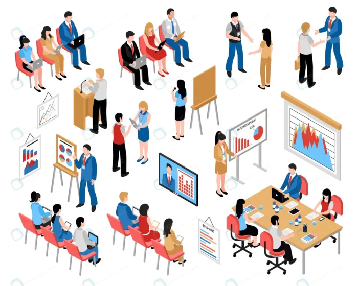 business education coaching isometric icons set.j crc522a58a9 size3.04mb - title:وکتور ایزومتریک مراکز آموزشی و تجاری - اورچین فایل - format:EPS - وکتور - sku:crc522a58a9 - keywords: p_id:77217