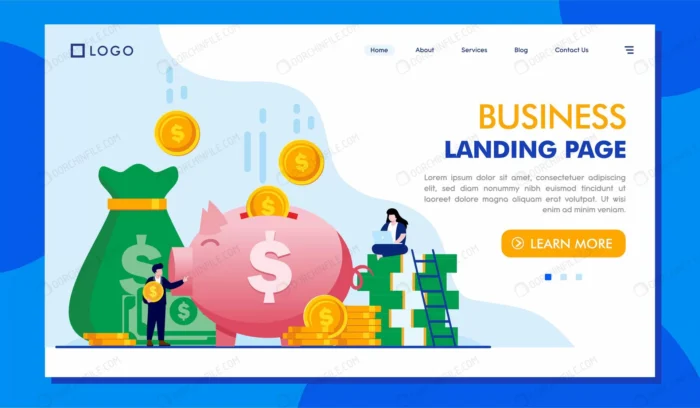 business landing page website illustration templa crc38779b03 size1.48mb - title:صفحه فرود وبسایت کسب و کار - اورچین فایل - format:EPS - وکتور - sku:crc38779b03 - keywords:صفحه فرود وبسایت کسب و کار p_id:102807