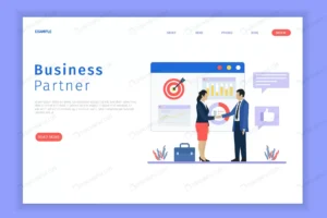 business partnership landing page crca269d43a size1.05mb - title:Home - اورچین فایل - format: - sku: - keywords: p_id:18