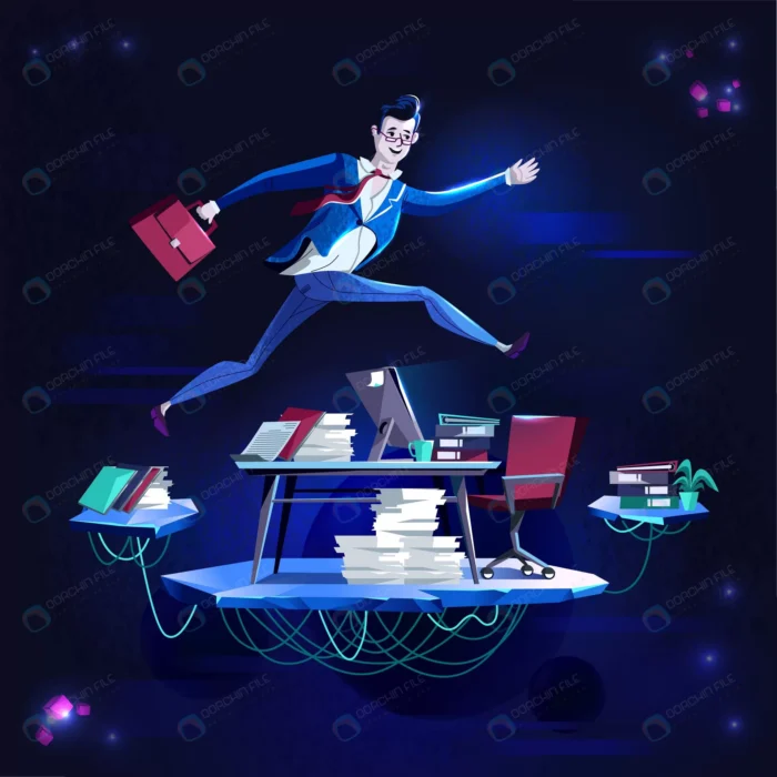 business running overcoming obstacles concept vec crce2921bcb size9.68mb - title:وکتور کارتونی با مفهوم غلبه بر موانع - اورچین فایل - format:EPS - وکتور - sku:crce2921bcb - keywords: p_id:82563