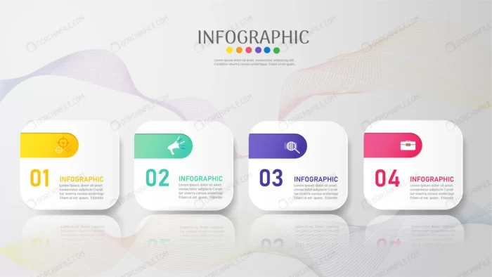 business template 4 options steps infographic cha crc96a865c9 size11.31mb - title:وکتور اینفوگرافیک 4 مرحله ای - اورچین فایل - format:EPS - وکتور - sku:crc96a865c9 - keywords: p_id:98907