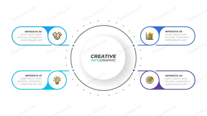 business visualization infographic design element crcbc9e78ee size1.64mb - title:وکتور اینفوگرافیک 4 مرحله ای - اورچین فایل - format:EPS - وکتور - sku:crcbc9e78ee - keywords: p_id:98915