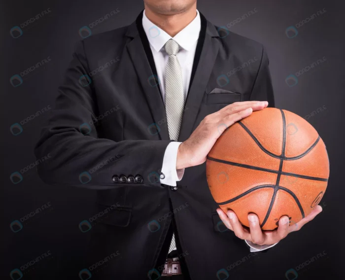 businessman holding basketball rnd623 frp8304792 1 - title:تصویر مرد با توپ بسکتبال - اورچین فایل - format:JPG - استوک - sku:frp8304792 - keywords: p_id:71423