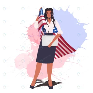 businesswoman with usa flag holding laptop labor d rnd273 frp10161974 - title:Home - اورچین فایل - format: - sku: - keywords: p_id:18