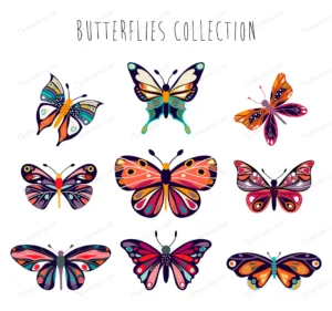 butterflies collection with hand drawn decorative crcf59ab482 size2.09mb - title:Home - اورچین فایل - format: - sku: - keywords: p_id:18