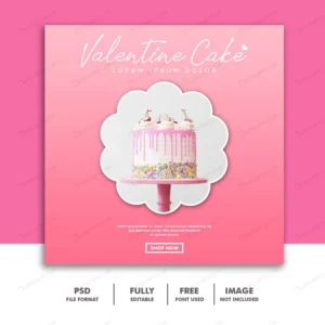 cake valentine banner social media post instagram crce6705907 size0.60mb - title:Home - اورچین فایل - format: - sku: - keywords: p_id:18
