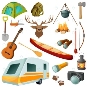 camping colored isolated icon set with equipments crcc770c4b5 size3.59mb - title:Home - اورچین فایل - format: - sku: - keywords: p_id:18