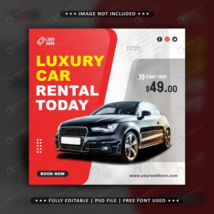 car rental social media promotion square banner t crc1c35966a size2.57mb - title:تمپلیت لایه باز پست اینستاگرام تبلیغات اجاره ماشین - اورچین فایل - format:PSD - فتوشاپ - sku:crc1c35966a - keywords: p_id:61510