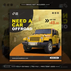 car rental social media promotion square banner t crc48749f20 size2.40mb - title:Home - اورچین فایل - format: - sku: - keywords: p_id:18