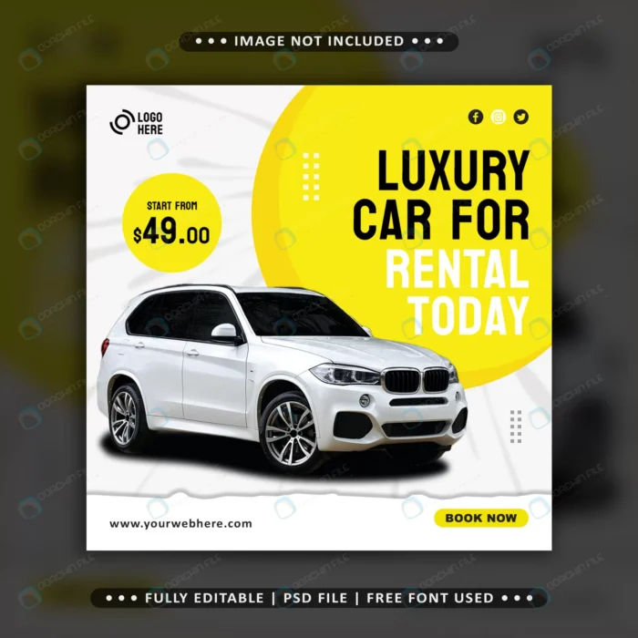 car rental social media promotion square banner t crca1d5eb9d size2.34mb - title:قالب لایه باز پست اینستاگرام کرایه خودرو - اورچین فایل - format:PSD - فتوشاپ - sku:crca1d5eb9d - keywords: p_id:61517