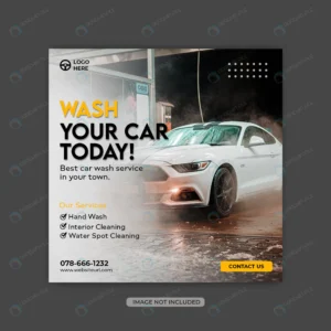 car wash social media post design instagram banne crc622bd0a0 size6.75mb - title:Home - اورچین فایل - format: - sku: - keywords: p_id:18