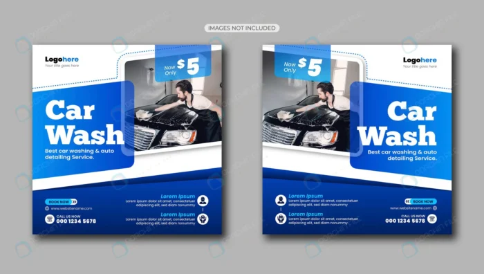car wash social media post template crc5ff7529e size3.06mb - title:تمپلیت پست اینستاگرام مناسب کارواش - اورچین فایل - format:EPS - وکتور - sku:crc5ff7529e - keywords: p_id:42321