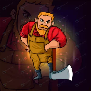 carpenter man with big axe esport logo design illu rnd803 frp18500144 - title:Home - اورچین فایل - format: - sku: - keywords: p_id:18