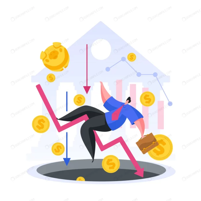 cartoon businessman losing everything with econom crce287a75c size0.93mb - title:وکتور مرد تاجر ورشکسته - اورچین فایل - format:EPS - وکتور - sku:crce287a75c - keywords: p_id:97443