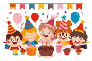 cartoon characters celebrating birthday party rnd744 frp28760759 - title:Home - اورچین فایل - format: - sku: - keywords: p_id:18