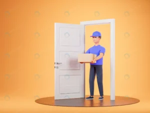 cartoon courier delivery man bring box white door crc5da7da19 size3.68mb 4500x3400 - title:Home - اورچین فایل - format: - sku: - keywords: p_id:18