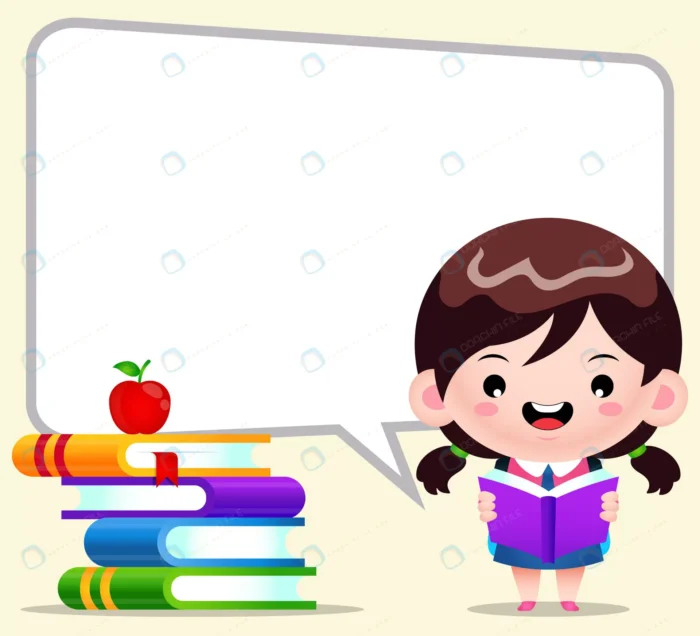 cartoon cute girl student reading with big bubble crcc2ca7a22 size1.01mb 1 1 - title:وکتور دانش آموز دختر با حباب گفتاری - اورچین فایل - format:EPS - وکتور - sku:crcc2ca7a22 - keywords: p_id:43513