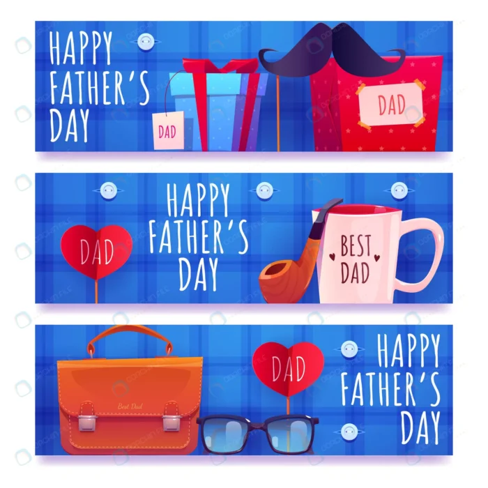 cartoon father s day banners set 2 crce19c3cd5 size1.3mb 1 - title:مجموعه 3 بنر وکتور تبریک روز پدر - اورچین فایل - format:EPS - وکتور - sku:crce19c3cd5 - keywords: p_id:43264
