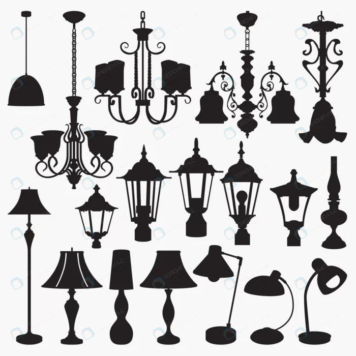 ceiling lights crc86732fdf size0.60mb - title:مجموعه لوستر و آباژور - اورچین فایل - format:EPS - وکتور - sku:crc86732fdf - keywords: p_id:85987