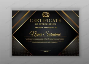 certificate appreciation with gold black border t crc99b178af size19.67mb - title:Home - اورچین فایل - format: - sku: - keywords: p_id:18