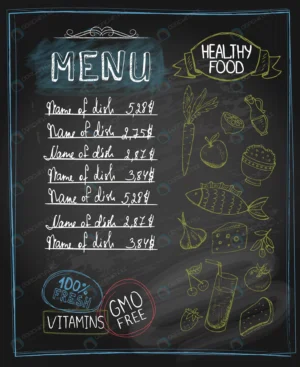 chalkboard healthy food menu with place text vect crc3f13aae3 size7.50mb - title:Home - اورچین فایل - format: - sku: - keywords: p_id:18