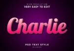 charlie 3d modern text effect - title:Home Main - اورچین فایل - format: - sku: - keywords: p_id:18