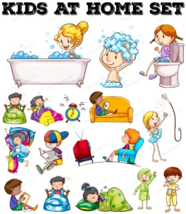 children doing different activities illustration crc10e54dd5 size7.37mb - title:Home - اورچین فایل - format: - sku: - keywords: p_id:18