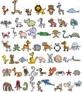 children s drawings doodle animals rnd554 frp31525630 - title:Home - اورچین فایل - format: - sku: - keywords: p_id:18