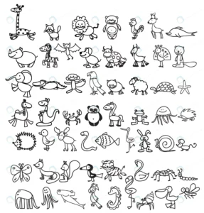 children s drawings doodle animals rnd857 frp31525627 - title:Home - اورچین فایل - format: - sku: - keywords: p_id:18