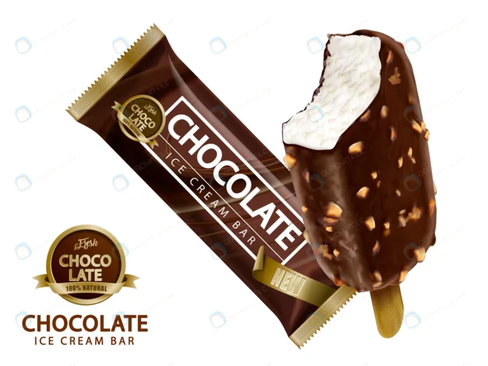 chocolate ice cream bar design illustration crc1c5040ff size4.12mb - title:وکتور تمپلیت تبلیغاتی بستنی کیم شکلاتی - اورچین فایل - format:EPS - وکتور - sku:crc1c5040ff - keywords: p_id:60242