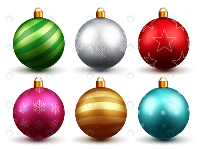 christmas balls vector set design colorful 3d rea crcb80660fd size6.32mb - title:وکتور گوی تزیینی تولد و کریسمس - اورچین فایل - format:EPS - وکتور - sku:crcb80660fd - keywords: p_id:86705