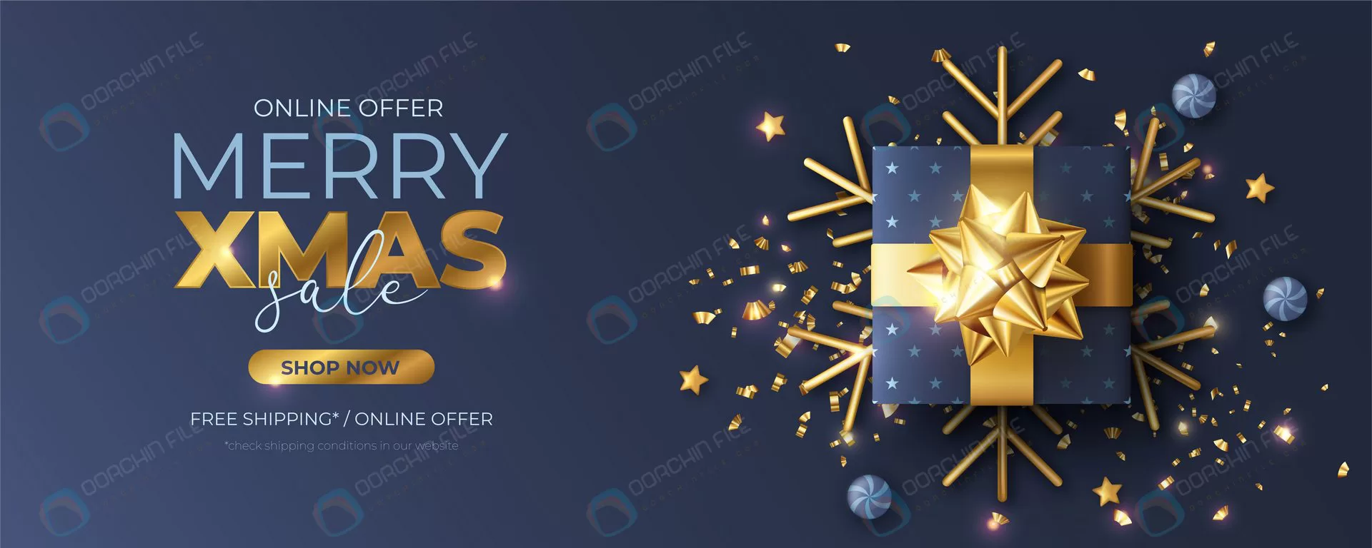 christmas banner with realistic blue gift crc52f5c296 size18.06mb - title:Home Main - اورچین فایل - format: - sku: - keywords: p_id:18