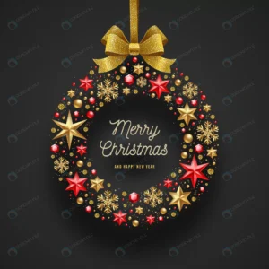 christmas wreath with glitter gold bow ribbon crc44046fdc size7.79mb - title:Home - اورچین فایل - format: - sku: - keywords: p_id:18