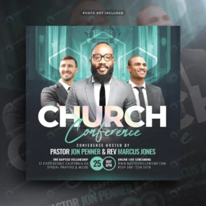 church conference flyer social media post web bann rnd997 frp13712094 - title:Home - اورچین فایل - format: - sku: - keywords: p_id:18