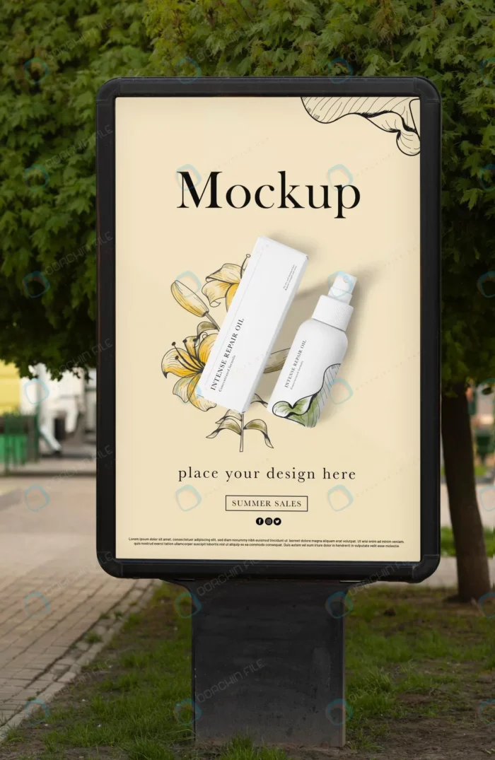 city billboards design mockup crc6ea5da73 size68.54mb - title:موکاپ بیلبورد ایستاده - اورچین فایل - format:PSD - فتوشاپ - sku:crc6ea5da73 - keywords: p_id:79347