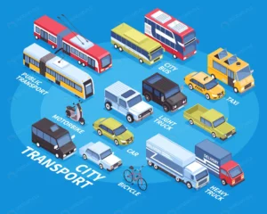 city transport isometric with car truck bicycle t crc9c3c2f51 size4.34mb - title:Home - اورچین فایل - format: - sku: - keywords: p_id:18