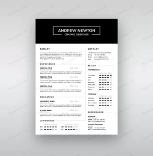 classic resume template crcf9be30ff size2.57mb - title:Home - اورچین فایل - format: - sku: - keywords: p_id:18