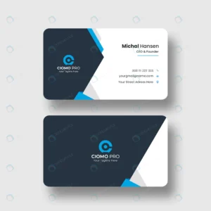 clean business card template crcc7d9f4bd size2.20mb - title:Home - اورچین فایل - format: - sku: - keywords: p_id:18