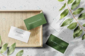 clean minimal business card mockup wooden plate wi rnd441 frp18032961 - title:Home Main - اورچین فایل - format: - sku: - keywords: p_id:18