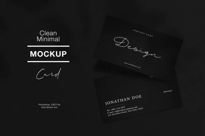clean minimal business card mockup crcfc465e70 size24.64mb - title:موکاپ کارت ویزیت مینیمال - اورچین فایل - format:PSD - فتوشاپ - sku:crcfc465e70 - keywords:موکاپ کارت ویزیت مینیمال p_id:104729