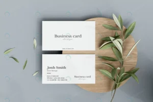 clean minimal business card with leafs mockup rnd871 frp17484502 - title:Home - اورچین فایل - format: - sku: - keywords: p_id:18