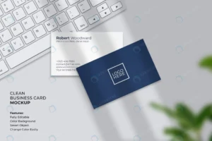 clean modern business card mockup rnd661 frp10081095 - title:Home - اورچین فایل - format: - sku: - keywords: p_id:18