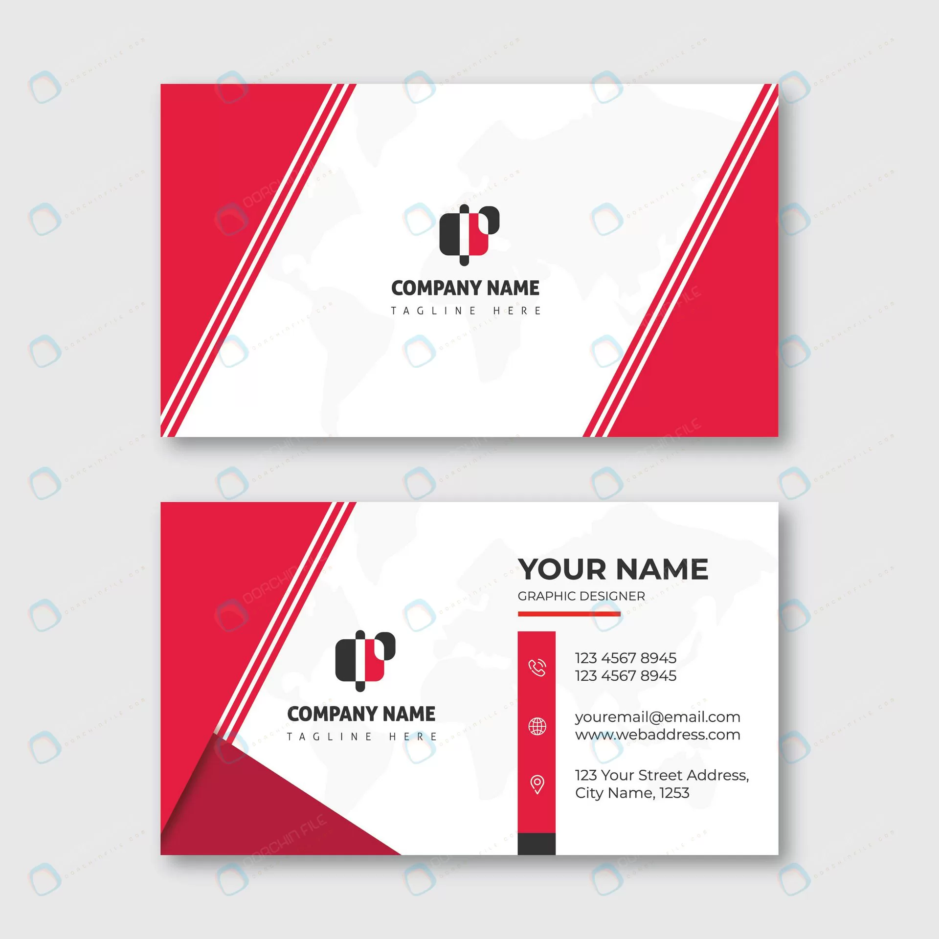 clean modern corporate business card template crce9aa7db9 size1.82mb - title:Home Main - اورچین فایل - format: - sku: - keywords: p_id:18