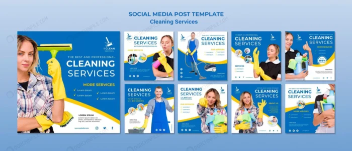 cleaning service concept social media post templa crc07a72eff size94.98mb - title:مجموعه قالب آماده پست اینستاگرام - اورچین فایل - format:PSD - فتوشاپ - sku:crc07a72eff - keywords: p_id:91445