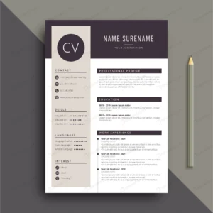 clear professional resume cv template crcd3481b0d size1.60mb - title:Home - اورچین فایل - format: - sku: - keywords: p_id:18