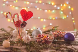 closeup candies bowls table decorated with christ crcfe33bb5e size8.28mb 4867x3224 - title:Home - اورچین فایل - format: - sku: - keywords: p_id:18